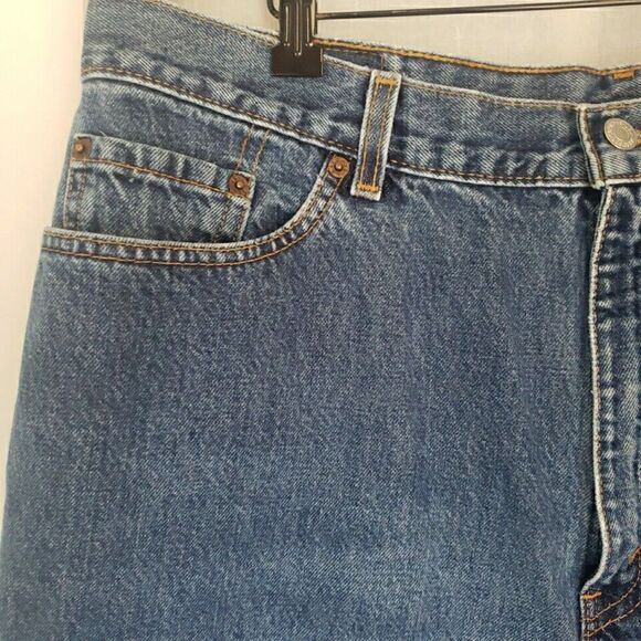 VTG Levi's 550 Jeans Relaxed Tapered 20 W S USA MADE High Rise 36 x 28 2000 Y2K - Picture 3 of 16